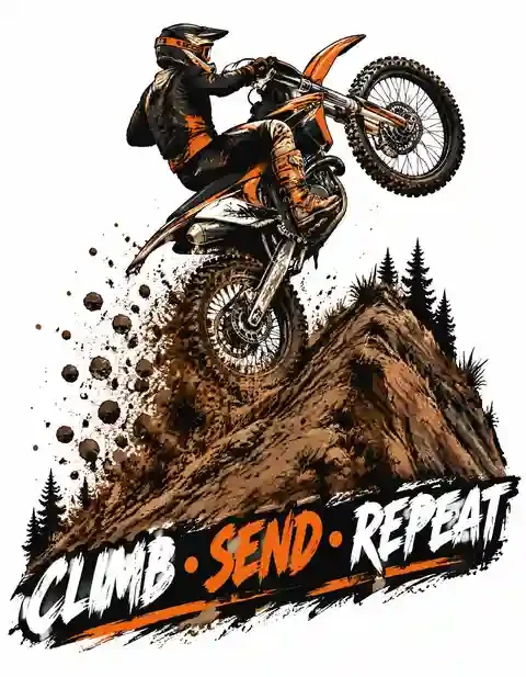 MX51026-009 motocross T-shirt design