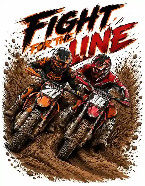 MX51026-011 motocross T-shirt design