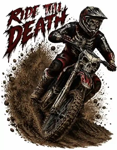 MX51026-013 motocross T-shirt design