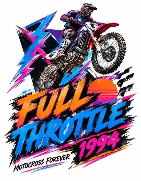 MX51026-016 motocross T-shirt design