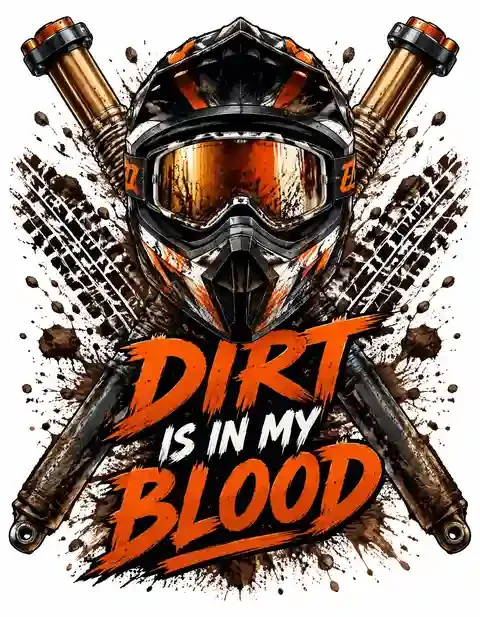 MX51026-029 motocross T-shirt design
