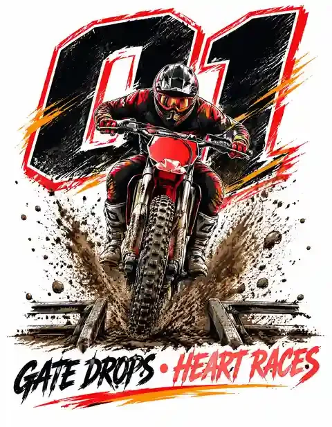 MX51026-031 motocross T-shirt design