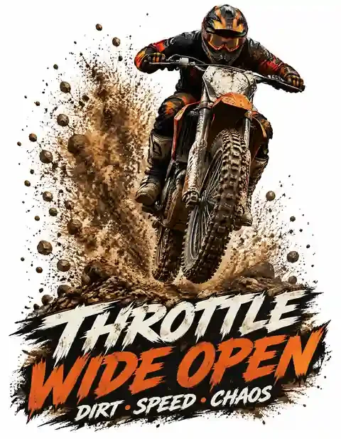 MX51026-052 motocross T-shirt design