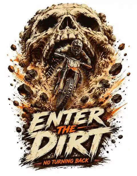 MX51026-079 motocross T-shirt design